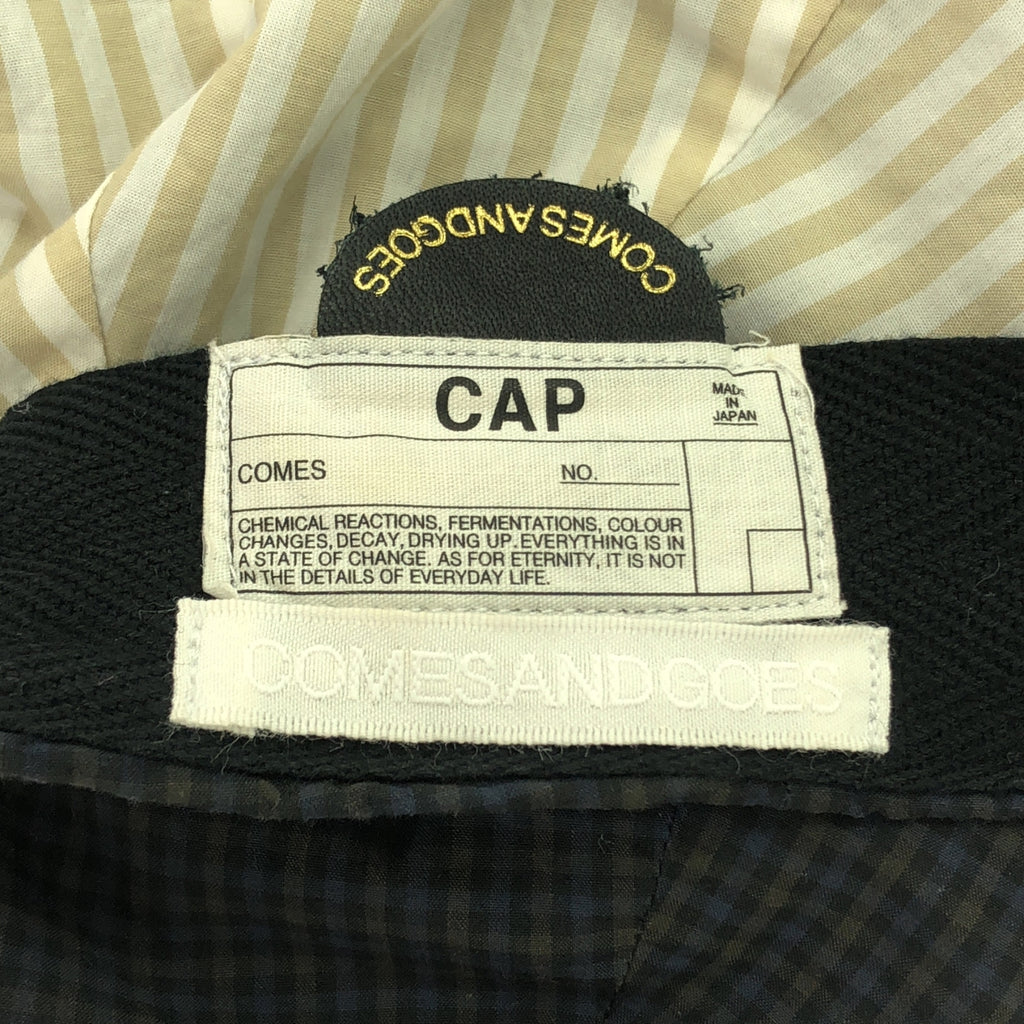 COMESANDGOES / カムズアンドゴーズ | CORDURA コットンナイロン チェック キャップ | F | マルチカラー | メンズ
