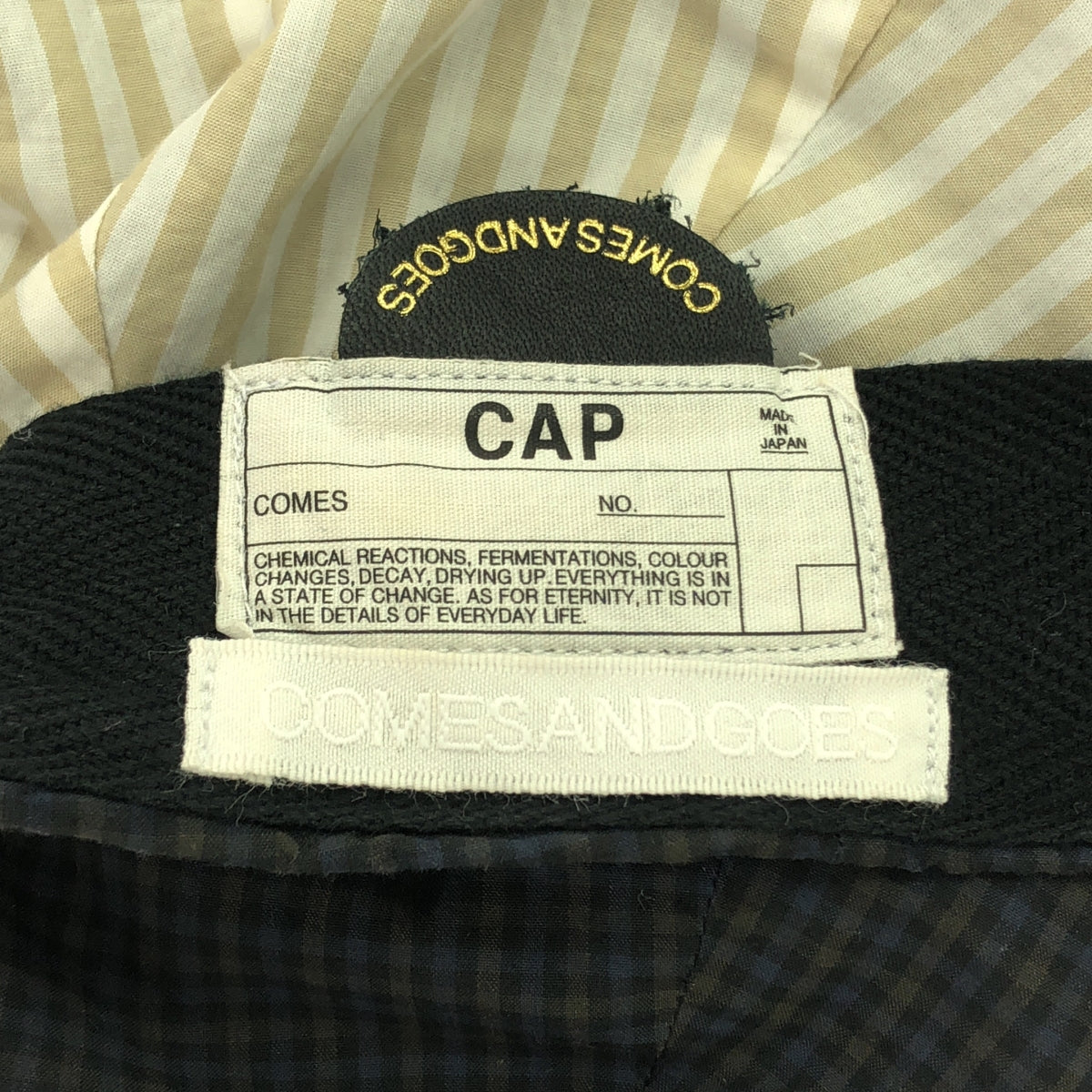 COMESANDGOES / カムズアンドゴーズ | CORDURA コットンナイロン チェック キャップ | F | マルチカラー | メンズ