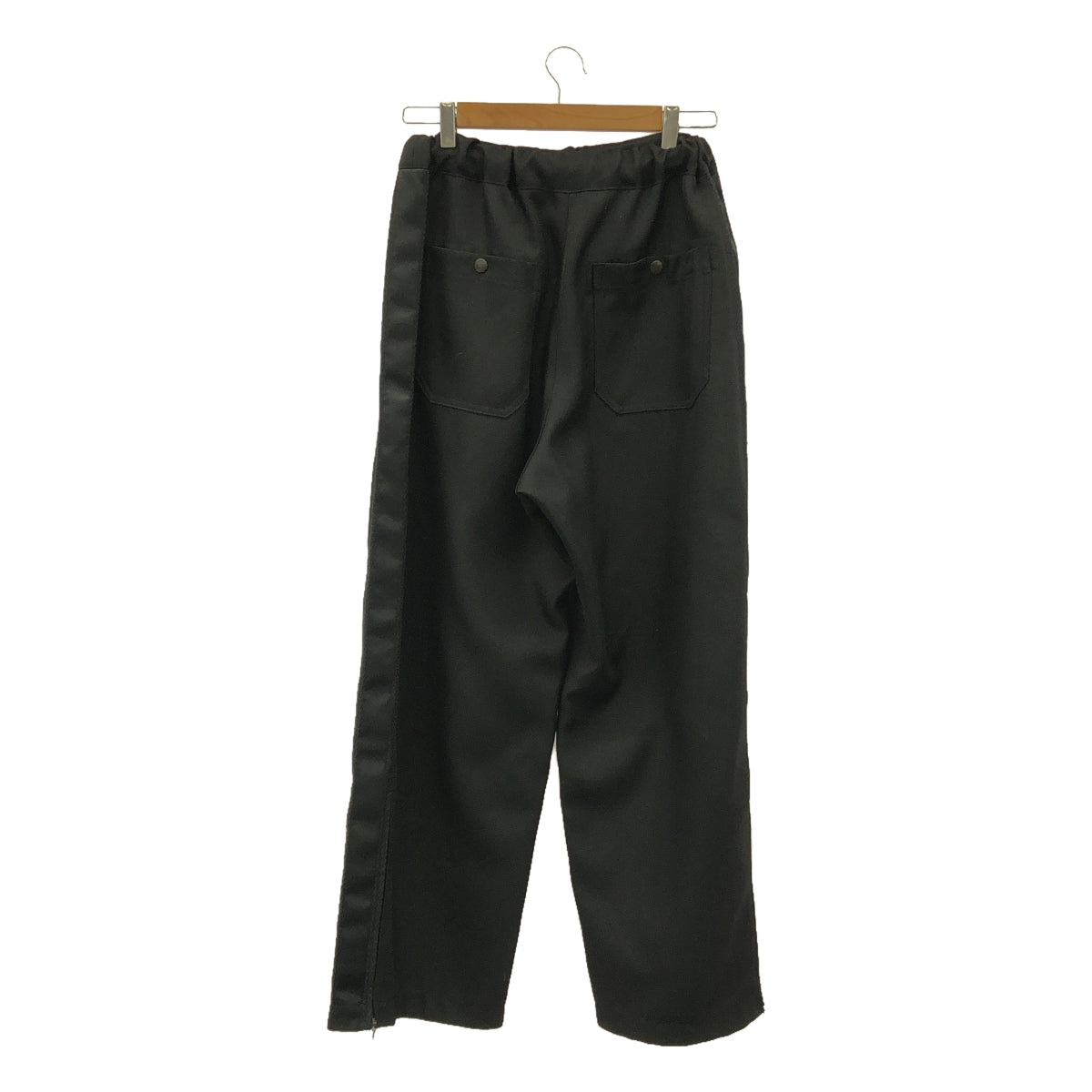 [Good Condition] JUNYA WATANABE | 2023AW | Ester Sideline Wide Slacks Pants | XS | Black | Women's