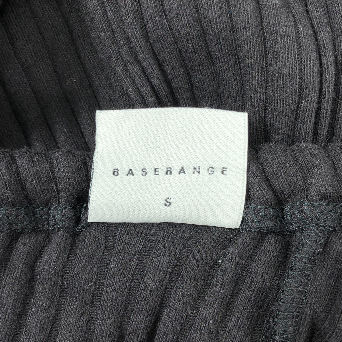 BASErange / ベースレンジ | HONDA APRON DRESS リブ エプロン ワンピース | S | ブラック | レディース