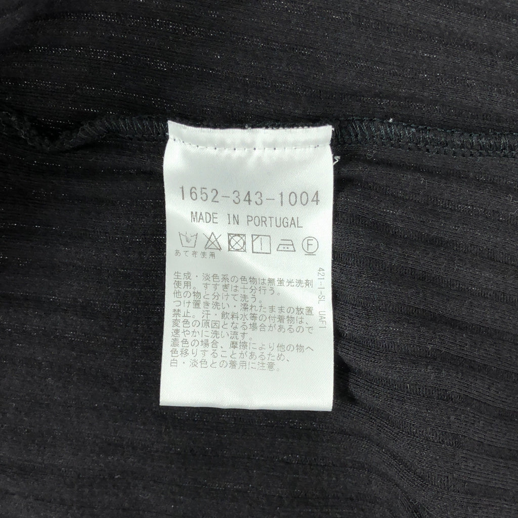 BASErange / ベースレンジ | HONDA APRON DRESS リブ エプロン ワンピース | S | ブラック | レディース