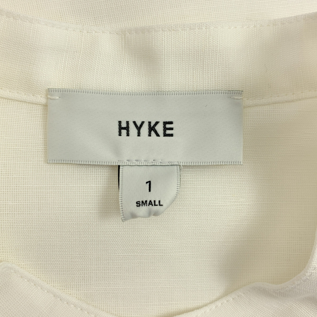 HYKE / 하이크 | 2024SS | C/L BALLOON SLEEVE BLOUSE 린넨 코튼 밴드 컬러 셔츠 | 1 | 여성