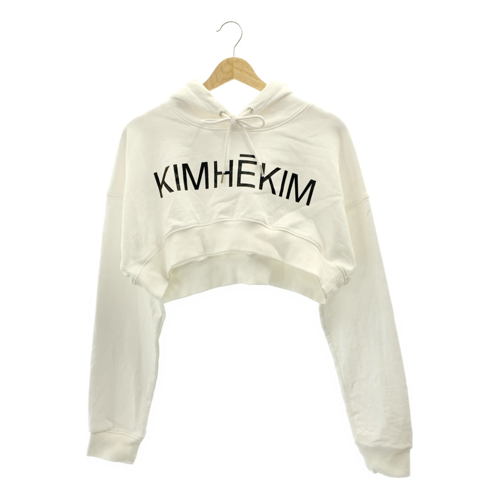 KIMHEKIM / 김혜김 | 코튼 후드 로고 크롭 트레이너 | S | 여성