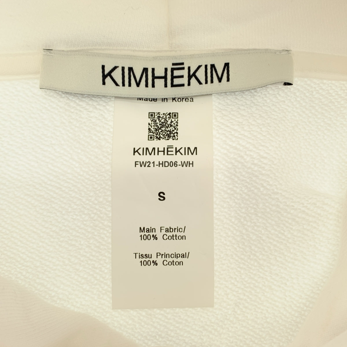 KIMHEKIM / 김혜김 | 코튼 후드 로고 크롭 트레이너 | S | 여성