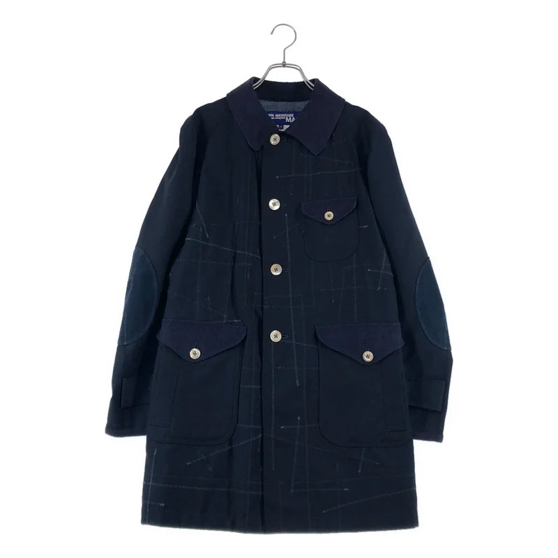 JUNYA WATANABE COMME des GARCONS MAN / 渡邊淳彌 COMME des GARCONS MAN | 2016SS | 拼布切斯特大衣疊層高科技外套 | S | 男款