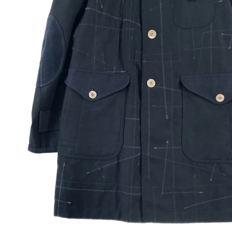 JUNYA WATANABE COMME des GARCONS MAN / 渡邊淳彌 COMME des GARCONS MAN | 2016SS | 拼布切斯特大衣疊層高科技外套 | S | 男款