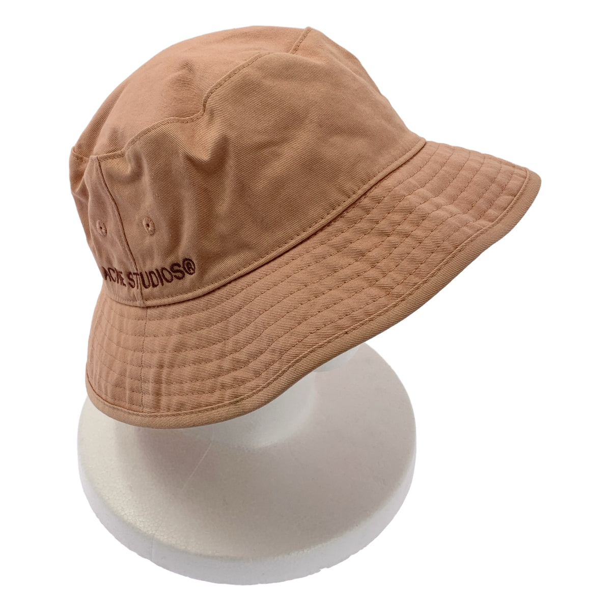 【新品未使用】ACNE STUDIOS バケットハット クリーム色 Acne Studios / アクネストゥディオズ | ロゴ 刺しゅう バケットハット