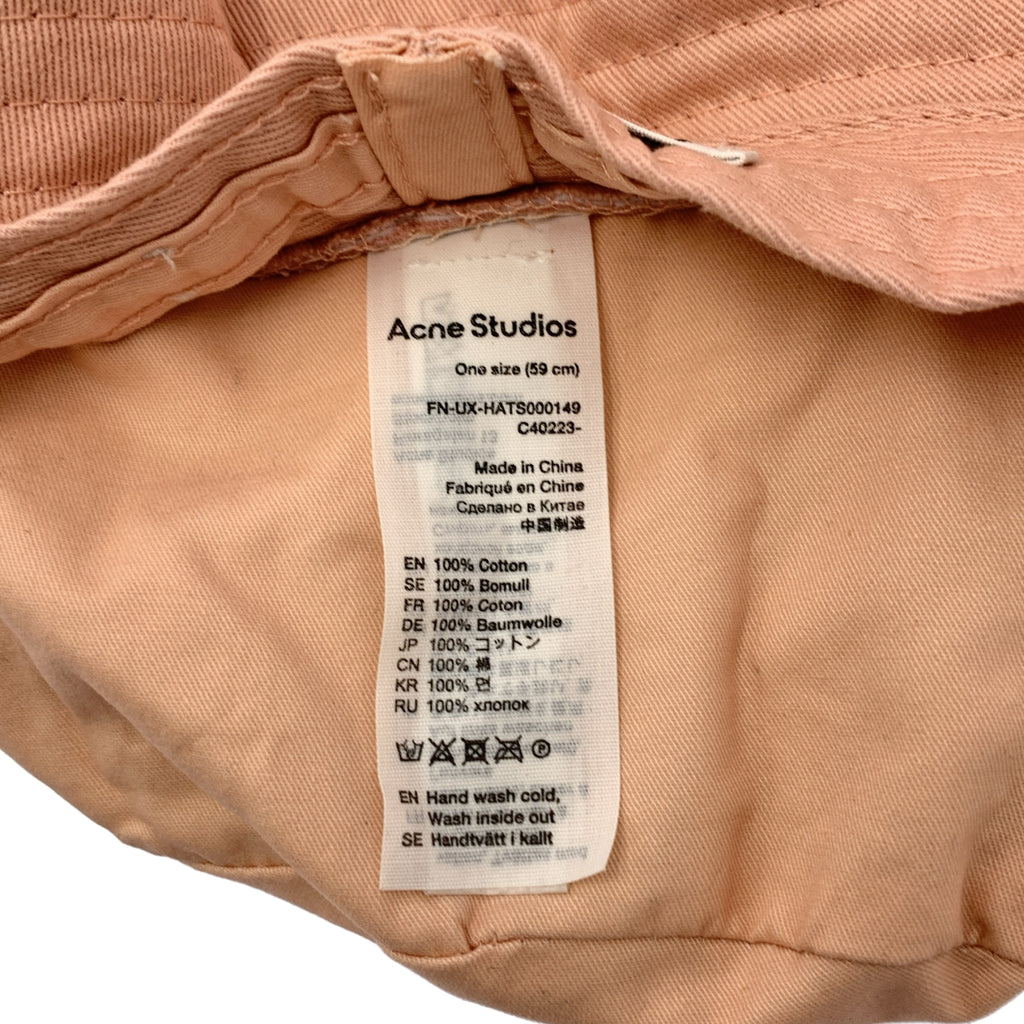 Acne Studios / アクネストゥディオズ | ロゴ 刺しゅう バケットハット | F |