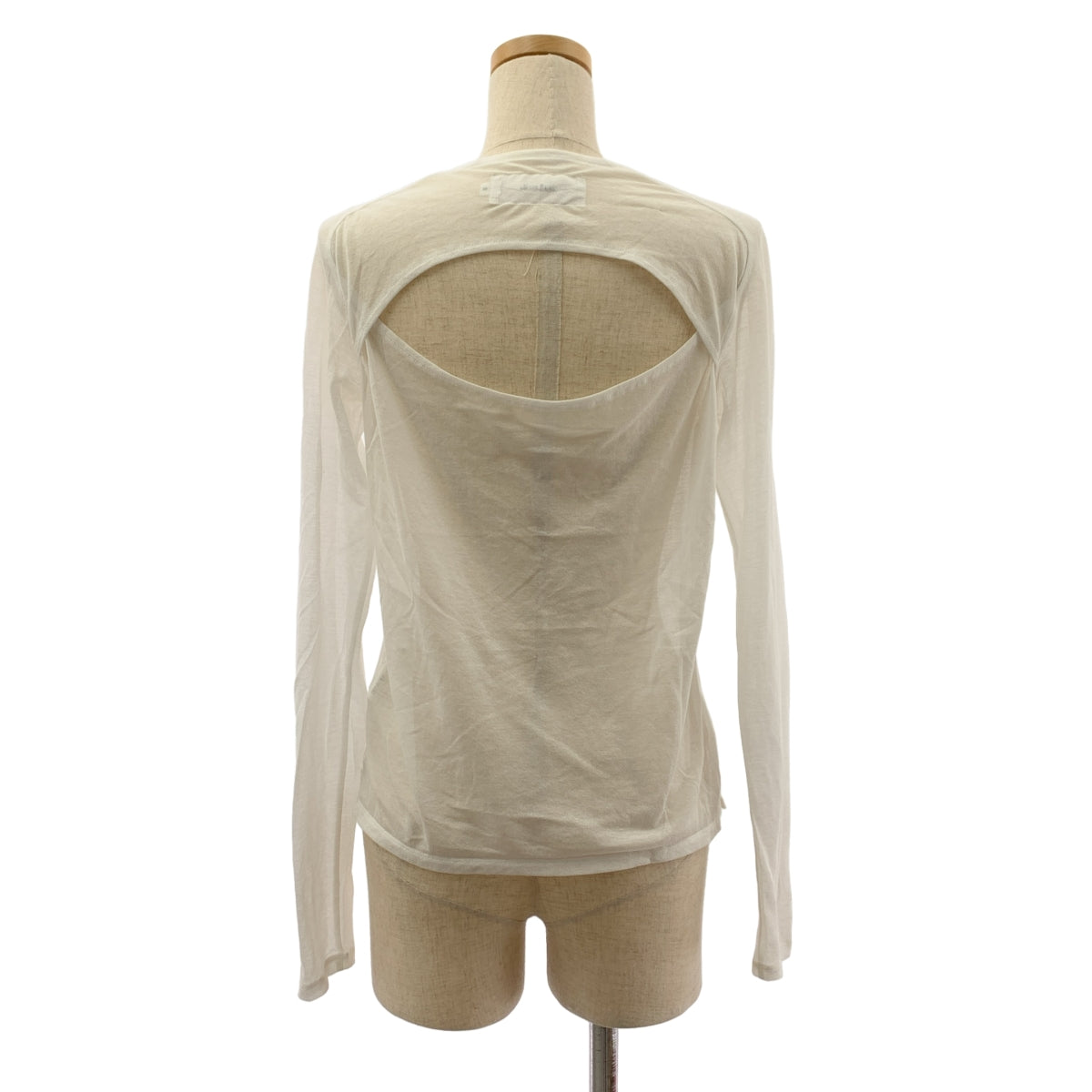 JANE SMITH / ジェーンスミス | SHEER BACK OPEN PULLOVER シアー バックオープン カットソー | 38 | レディース