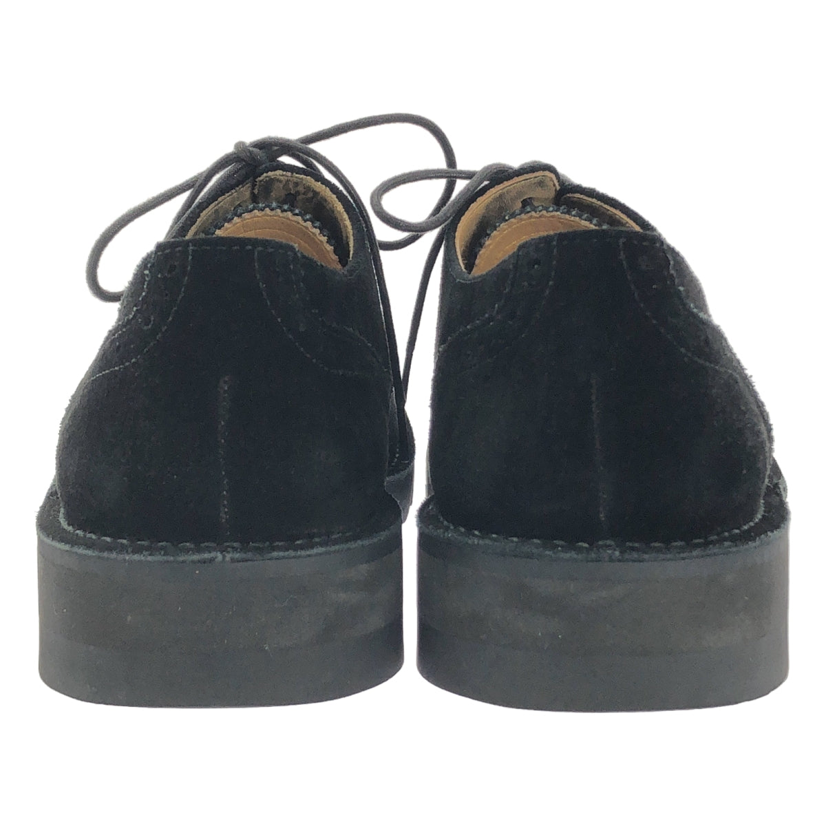 【近全新】山本耀司 (YOHJI YAMAMOTO) 男裝 | 2015 春夏系列 | 麂皮鯊魚底牛津鞋 | 3碼 | 黑色 | 男士