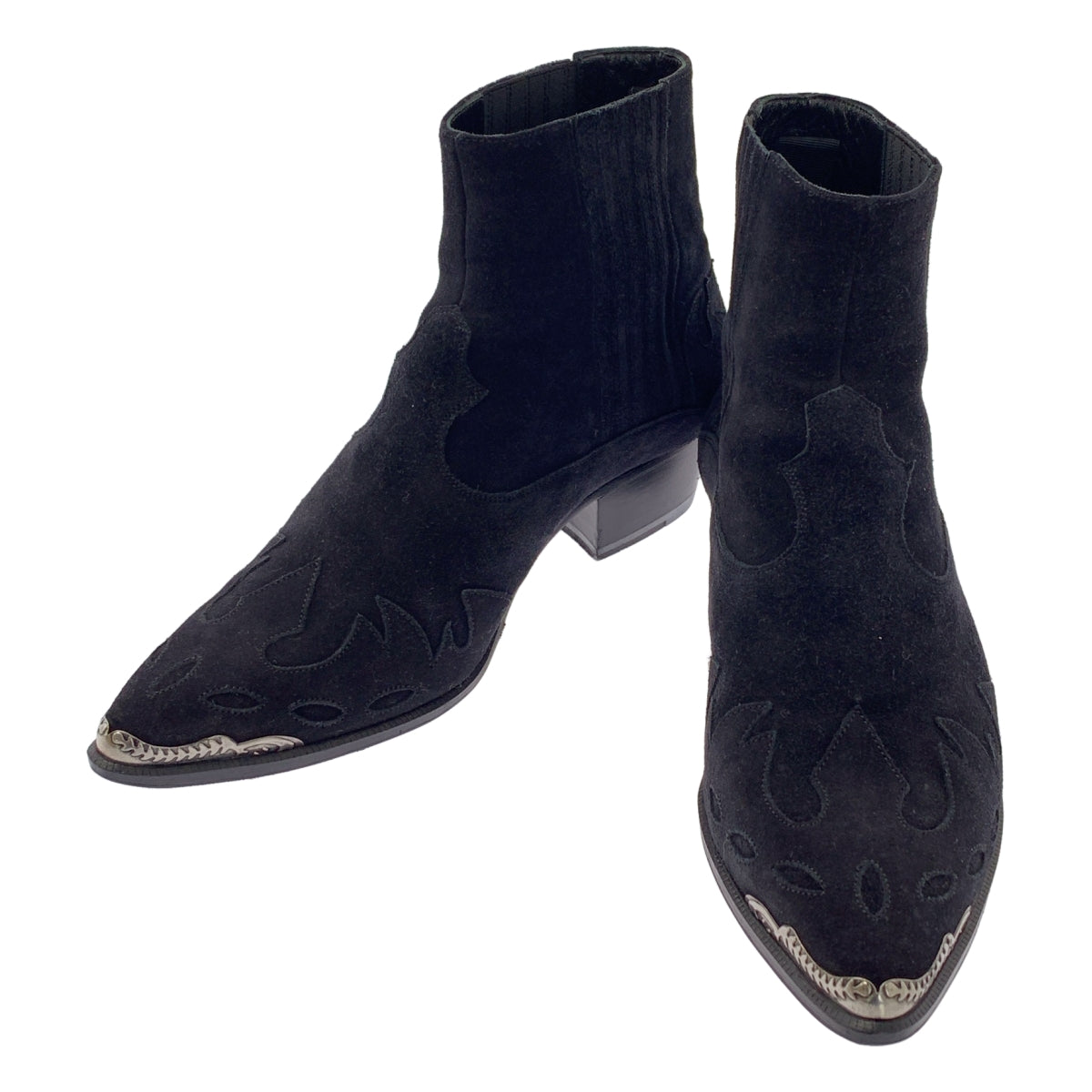 SAINT LAURENT PARIS / サンローランパリ | DUCKIES 40 WESTERN BOOTS スエードレザー サイドゴア ウエスタンブーツ | 38 1/2 | レディース