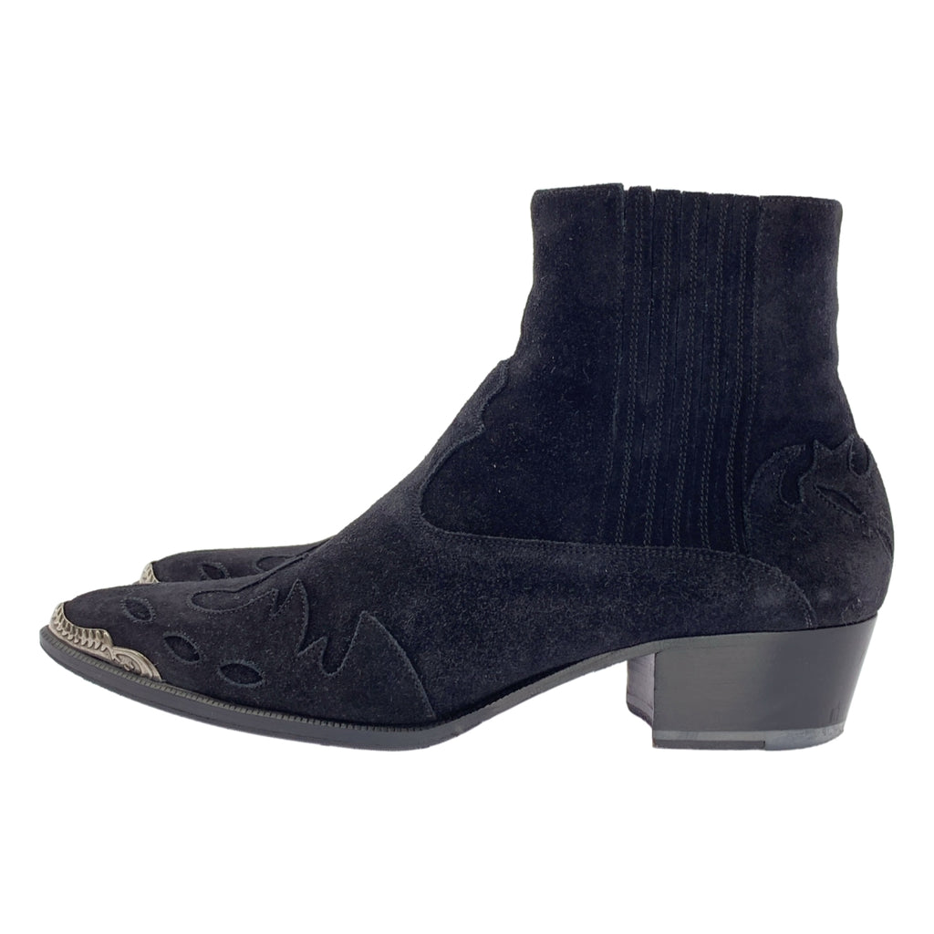 SAINT LAURENT PARIS / サンローランパリ | DUCKIES 40 WESTERN BOOTS スエードレザー サイドゴア ウエスタンブーツ | 38 1/2 | レディース