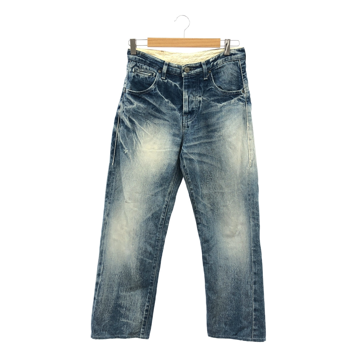 mina perhonen / 미나펠호넨 | always / 코튼 린넨 테이퍼드 데님 팬츠 | 36 |