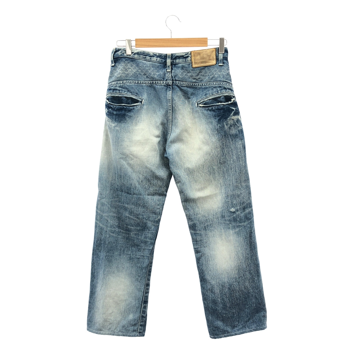 mina perhonen / 미나펠호넨 | always / 코튼 린넨 테이퍼드 데님 팬츠 | 36 |