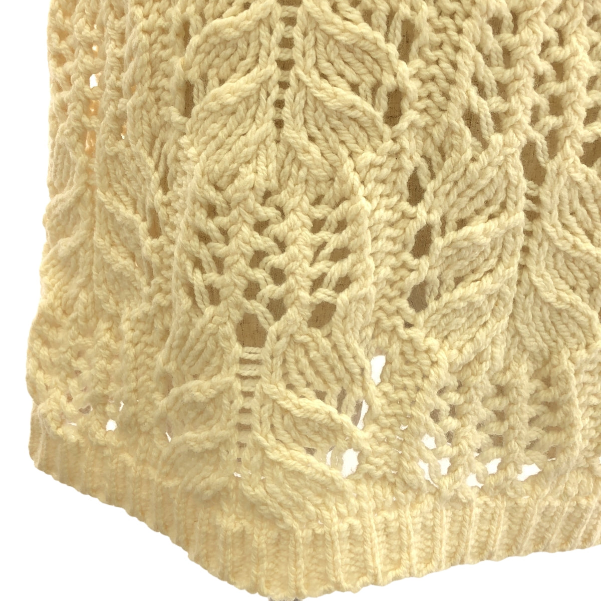 DRIES VAN NOTEN / ドリスヴァンノッテン | 2018AW | ウール ローゲージ ニットベスト | M | アイボリー | メンズ