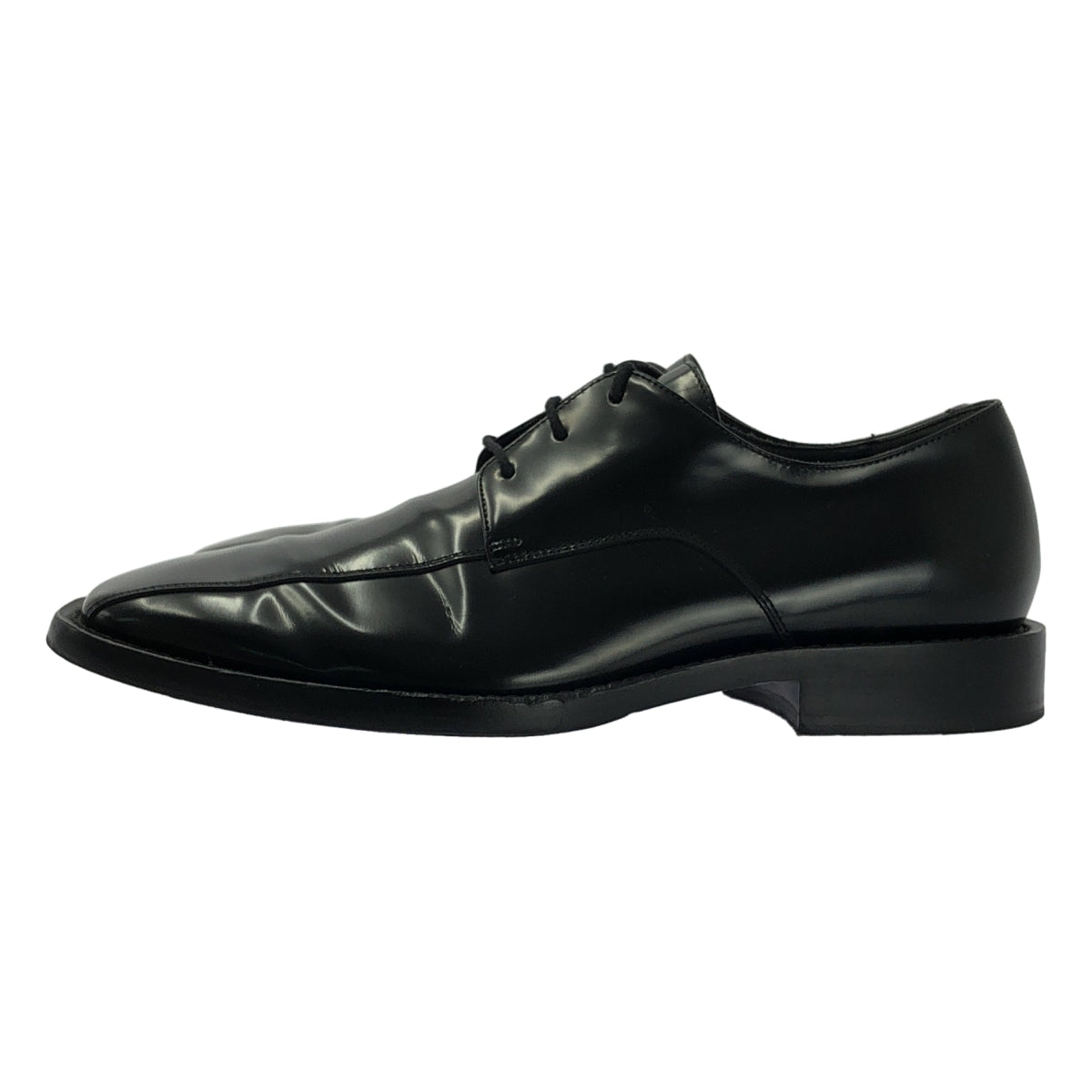 BALENCIAGA / バレンシアガ | Leather Derby Shoes スクエアトゥ ダービーシューズ / 541303 | 40 | ブラック | メンズ