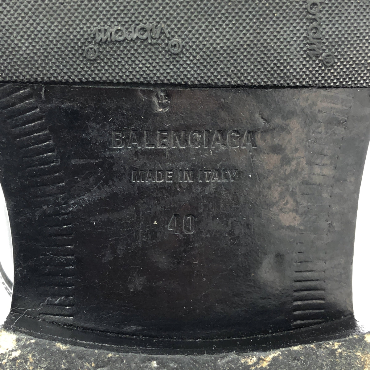 BALENCIAGA / バレンシアガ | Leather Derby Shoes スクエアトゥ ダービーシューズ / 541303 | 40 | ブラック | メンズ