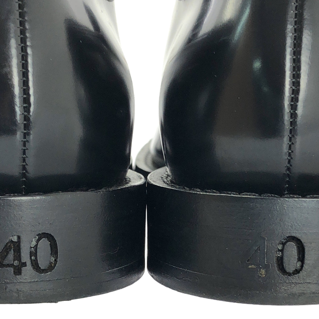 BALENCIAGA / バレンシアガ | Leather Derby Shoes スクエアトゥ ダービーシューズ / 541303 | 40 | ブラック | メンズ