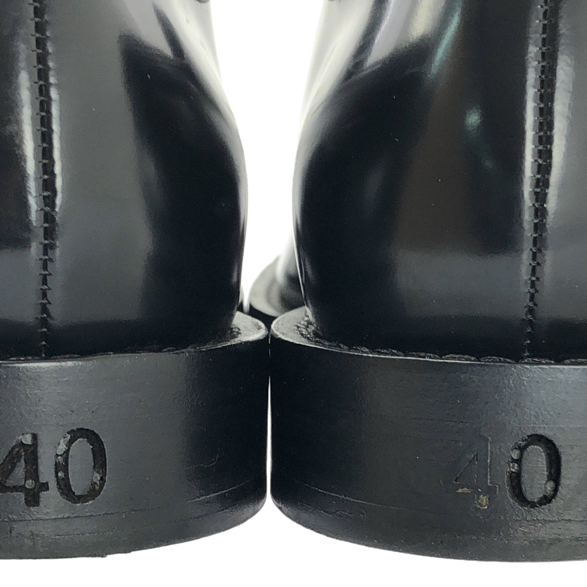 BALENCIAGA / バレンシアガ | Leather Derby Shoes スクエアトゥ ダービーシューズ / 541303 | 40 | ブラック | メンズ