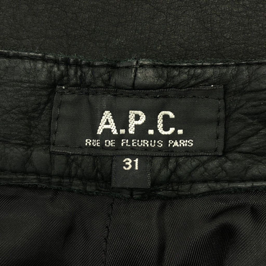 APC / 아 페이 세이 | 카우 가죽 테이퍼 팬츠 | 31 | 남성
