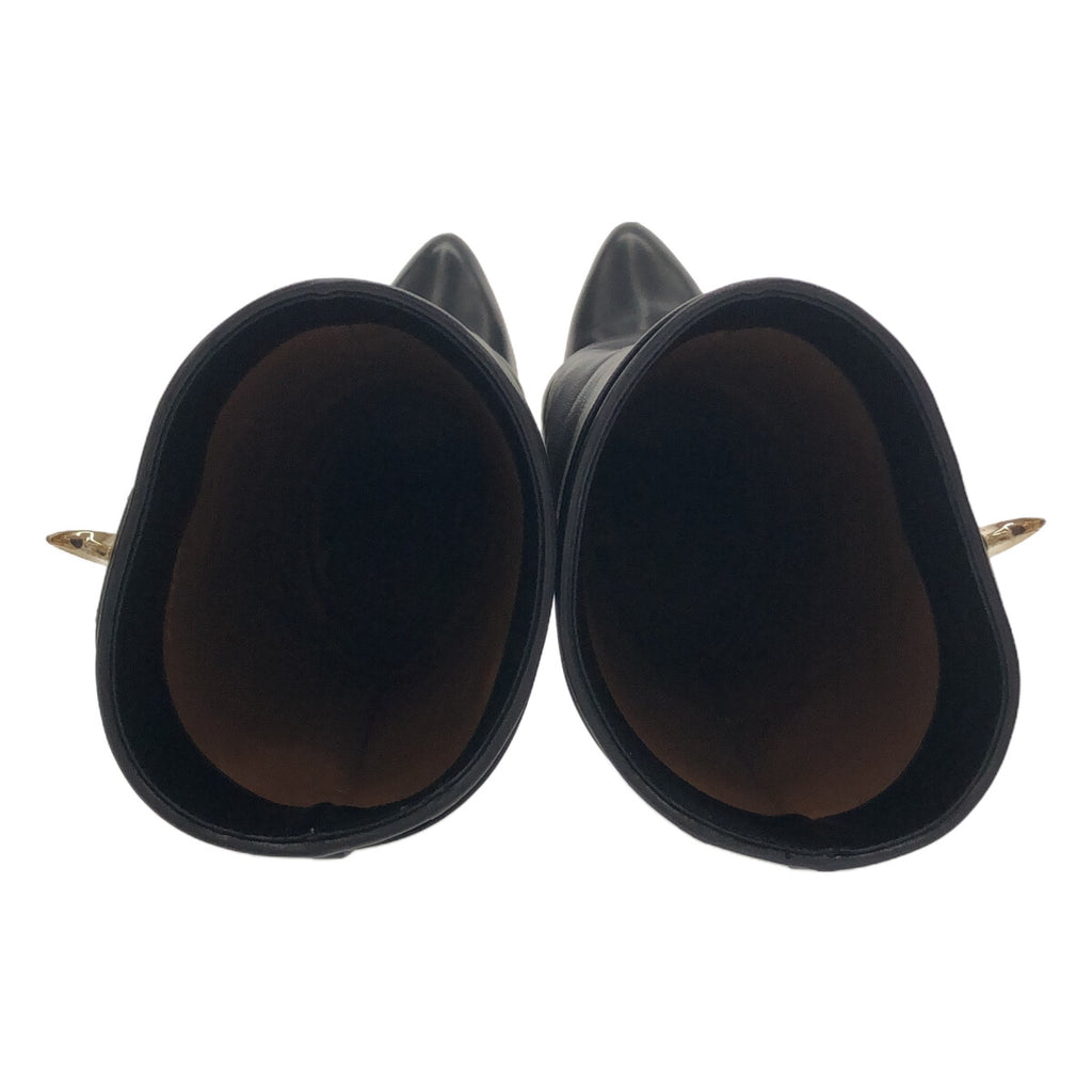 紀梵希 |粒面皮革 SHARK ROCK 長靴 | 36 |黑色 |女的