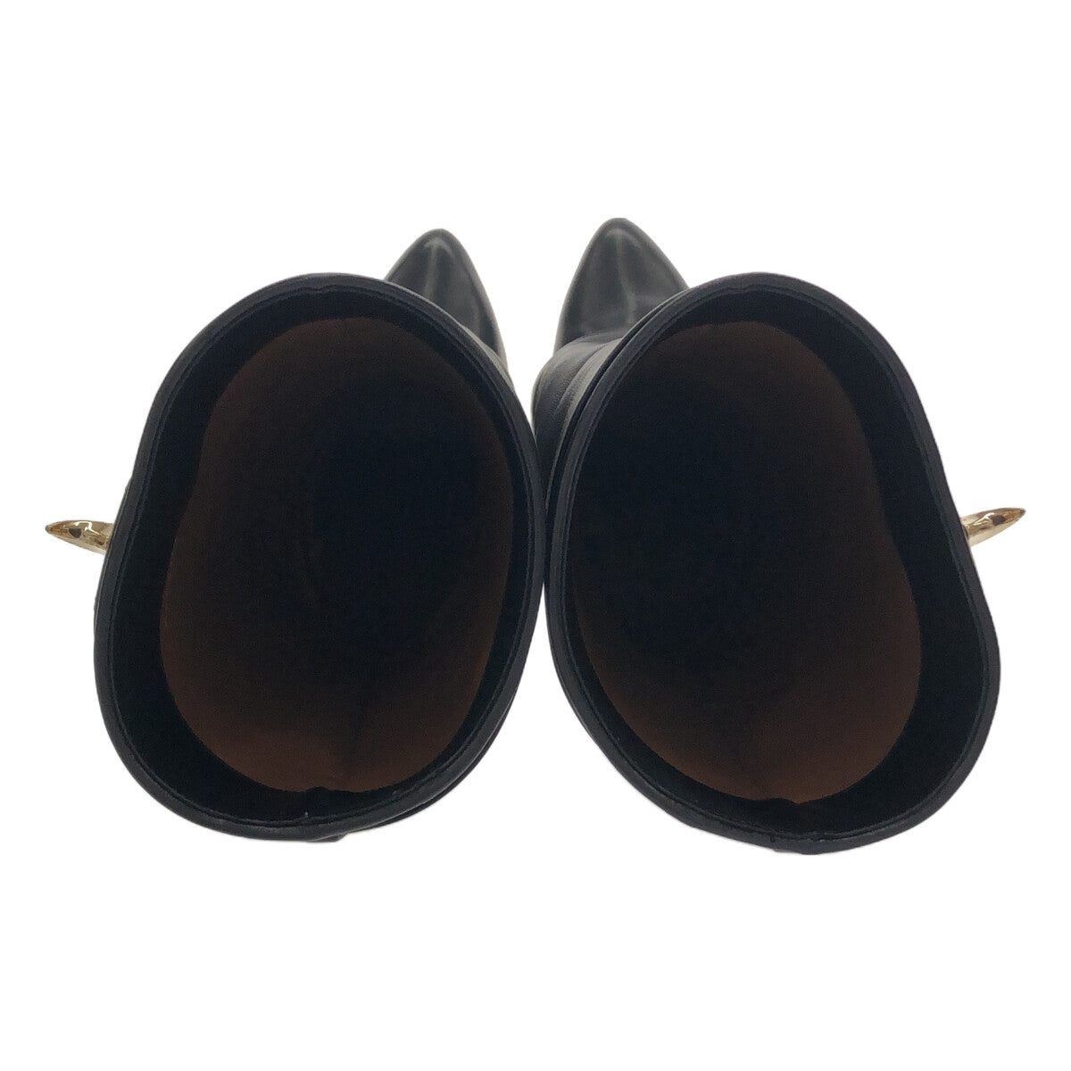 GIVENCHY / 지방시 | GRAINED LEATHER 셜록 롱 부츠 | 36 | 블랙 | 여성