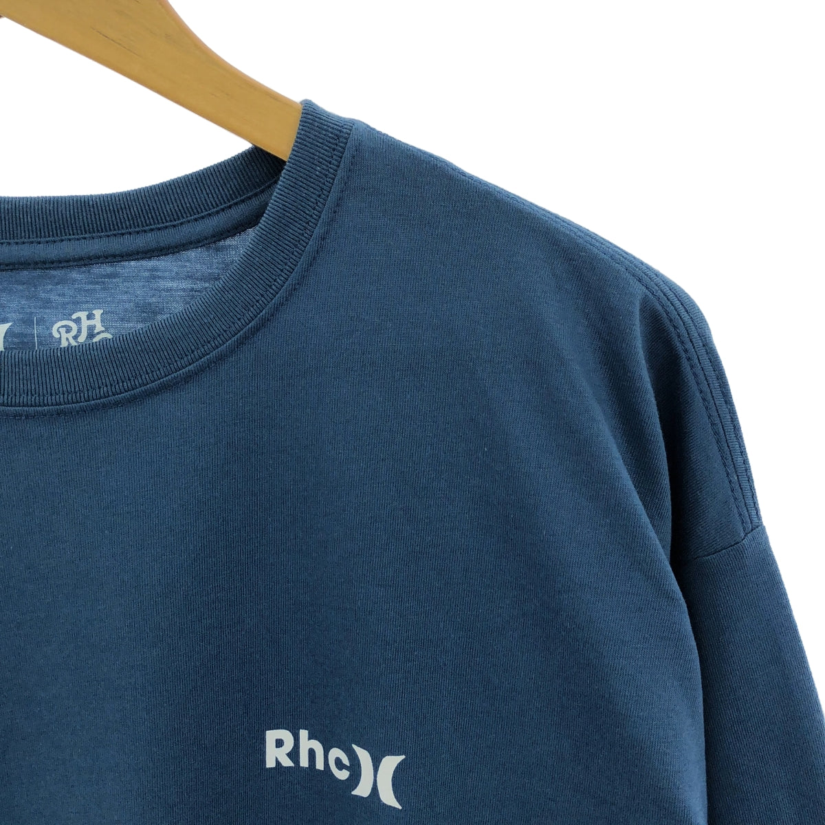 [Good Condition] RHC Ron Herman / RHC Ron Herman | 2024AW | × Hurley / Hurley Logo Long Sleeve Tee / Logo Over Cut and Sew | M | Blue | Men's