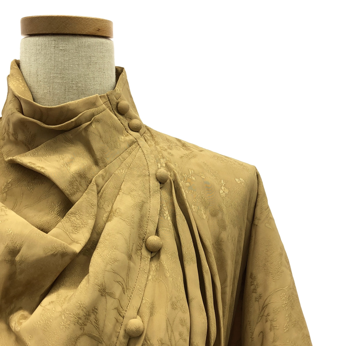 Mame Kurogouchi / 마메쿠로고우치 | 2024AW | Floral Jacquard Draped Dress 원피스 | 1 | 여성