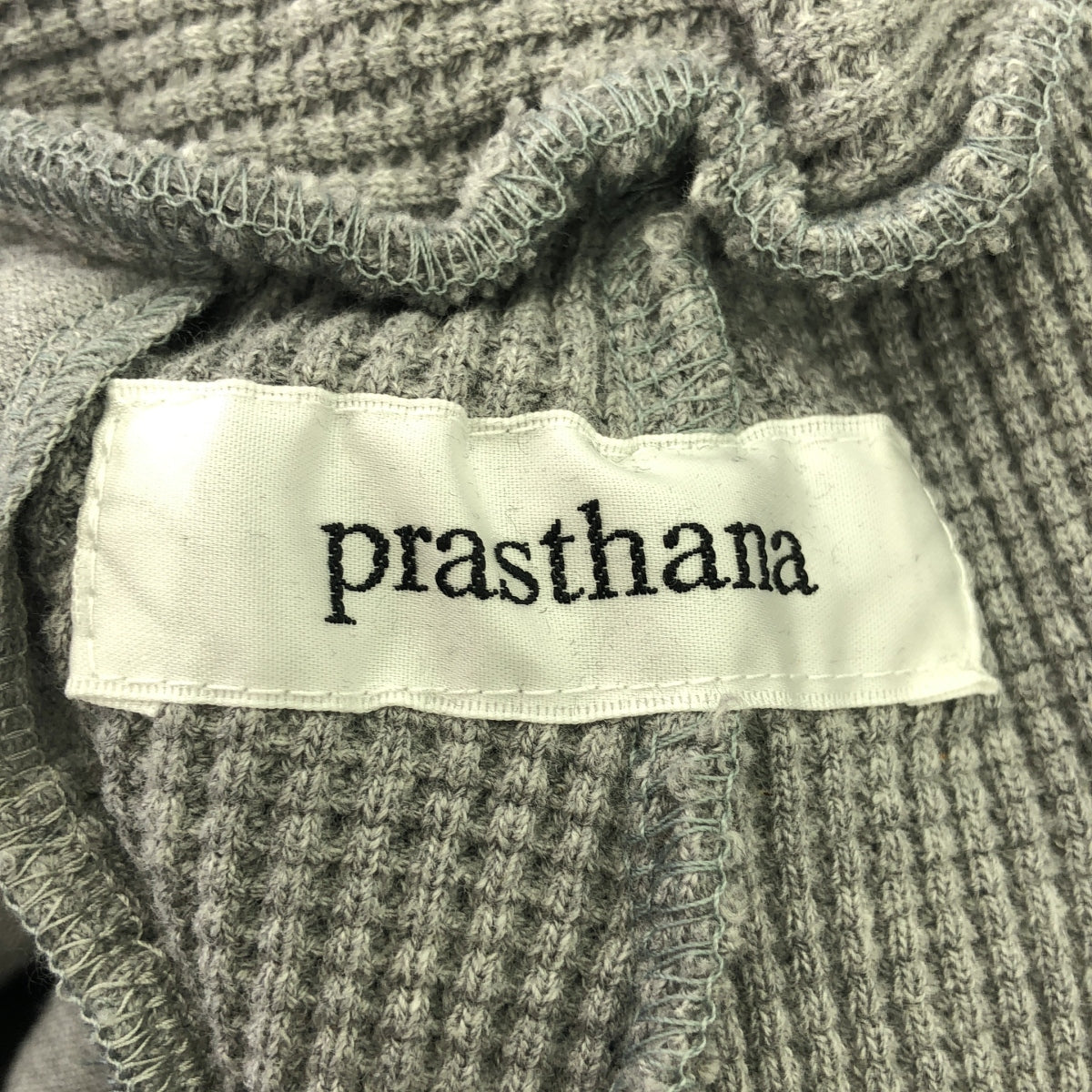 【신품】 prasthana / 프라스타나 | heavy waffle half pants 하프 팬츠 | M | 그레이 | 남성