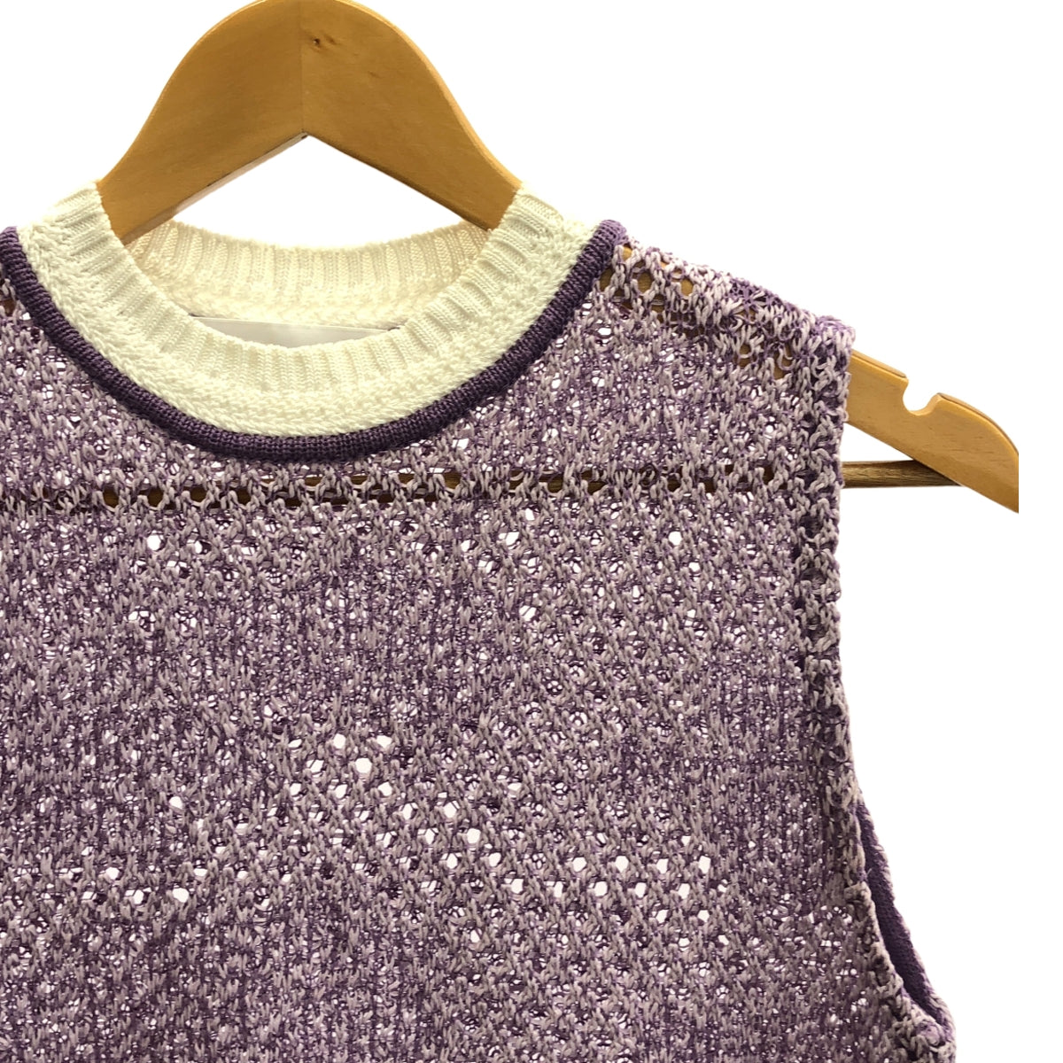 Mame Kurogouchi | 2019SS | Sleeveless Scala Knit Tops | 1 | Women's