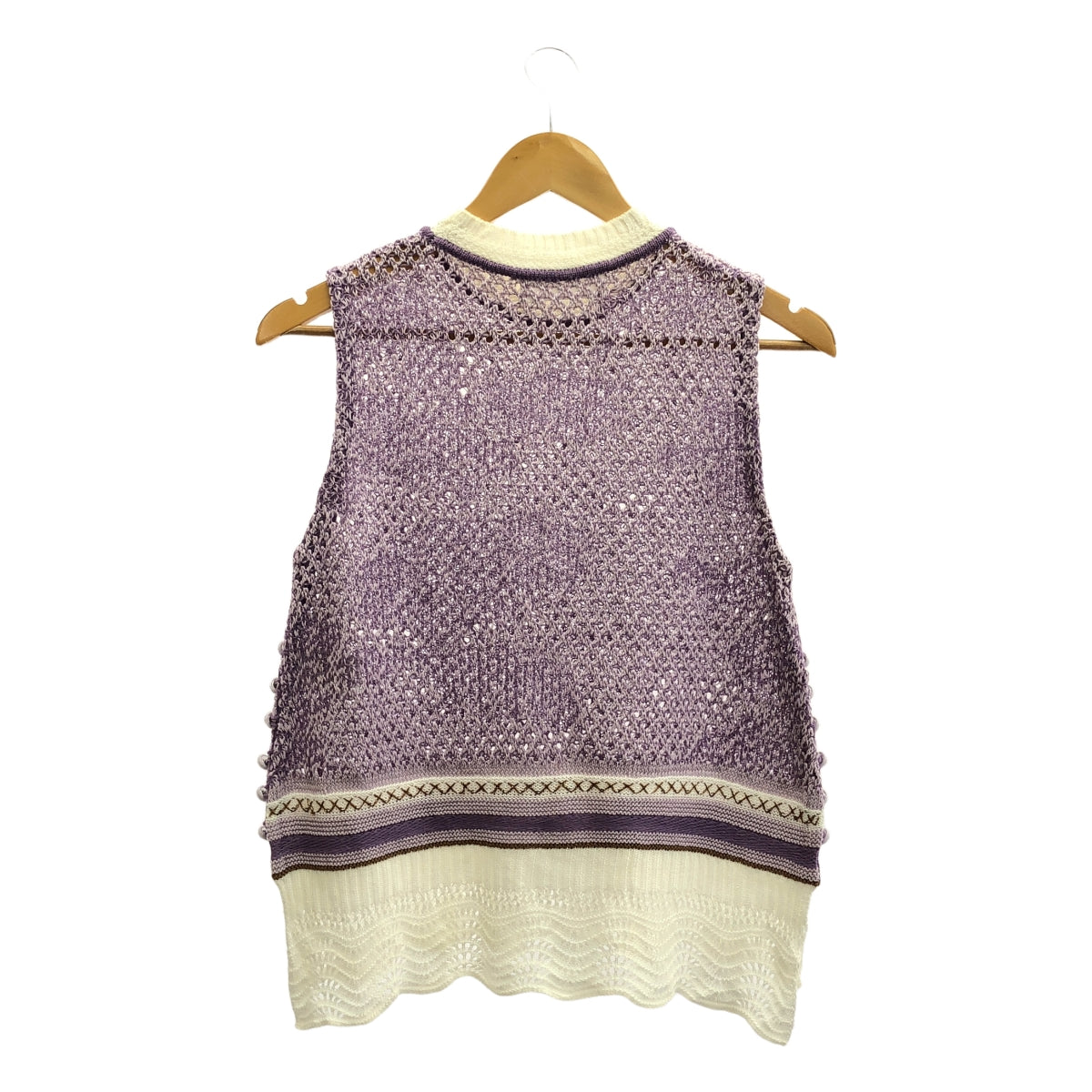 Mame Kurogouchi | 2019SS | Sleeveless Scala Knit Tops | 1 | Women's