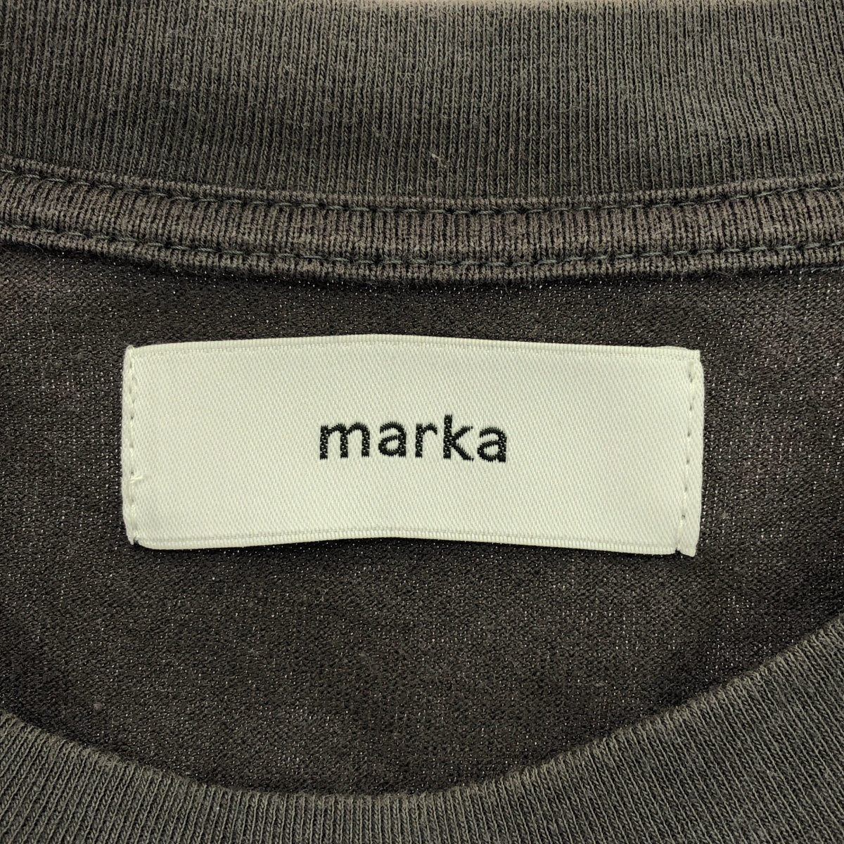 marka / Marka | 2022AW | BORDER TEE L/S / Oversized crew neck cut and sew | 1 | Gray | Men's