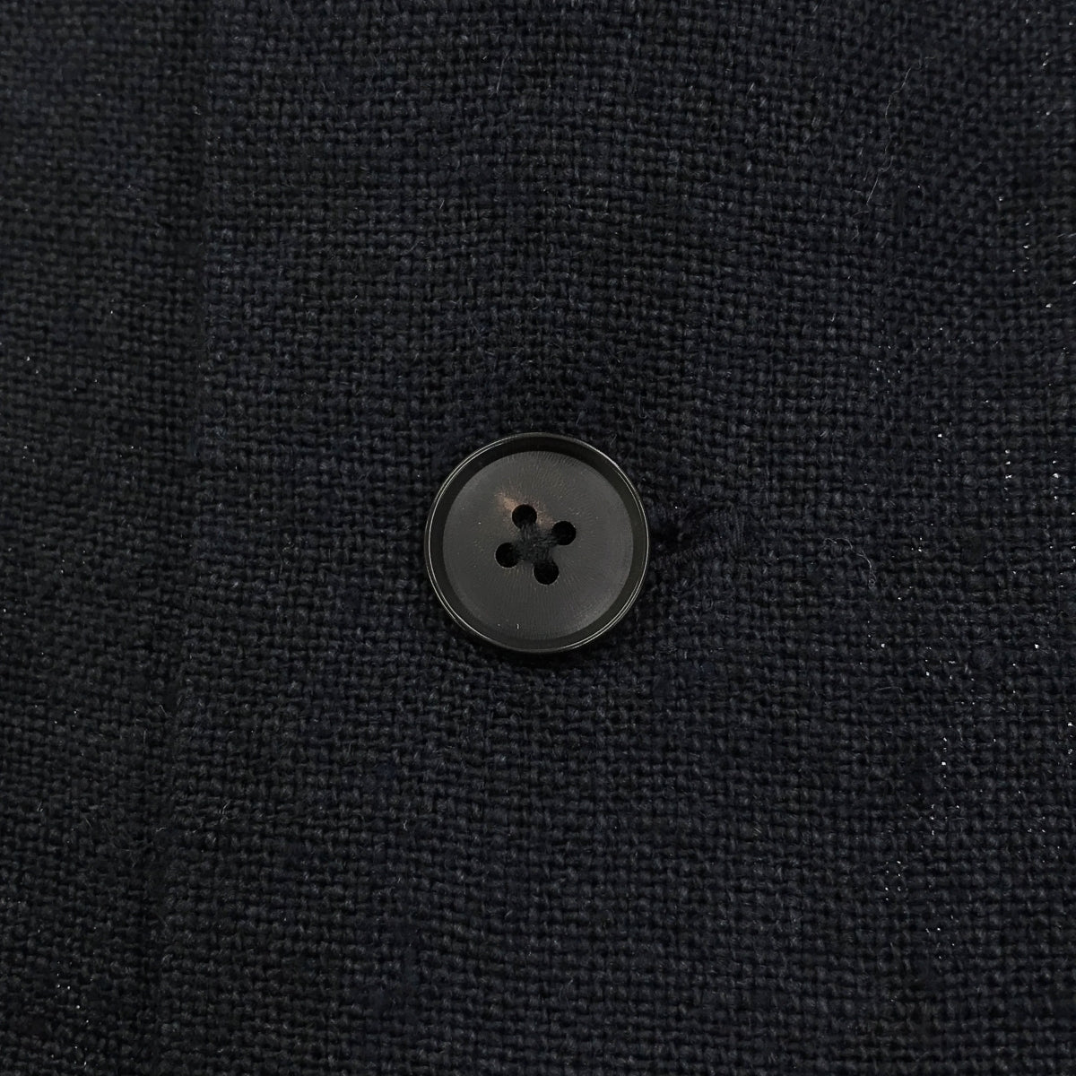 【미품】 AURALEE / 오라리 | 2024SS | LINEN SILK TWEED HALF SLEEVED SHIRT / 린넨 실크 트위드 하프 슬리브 셔츠 | 3 | Dark Navy | 남성