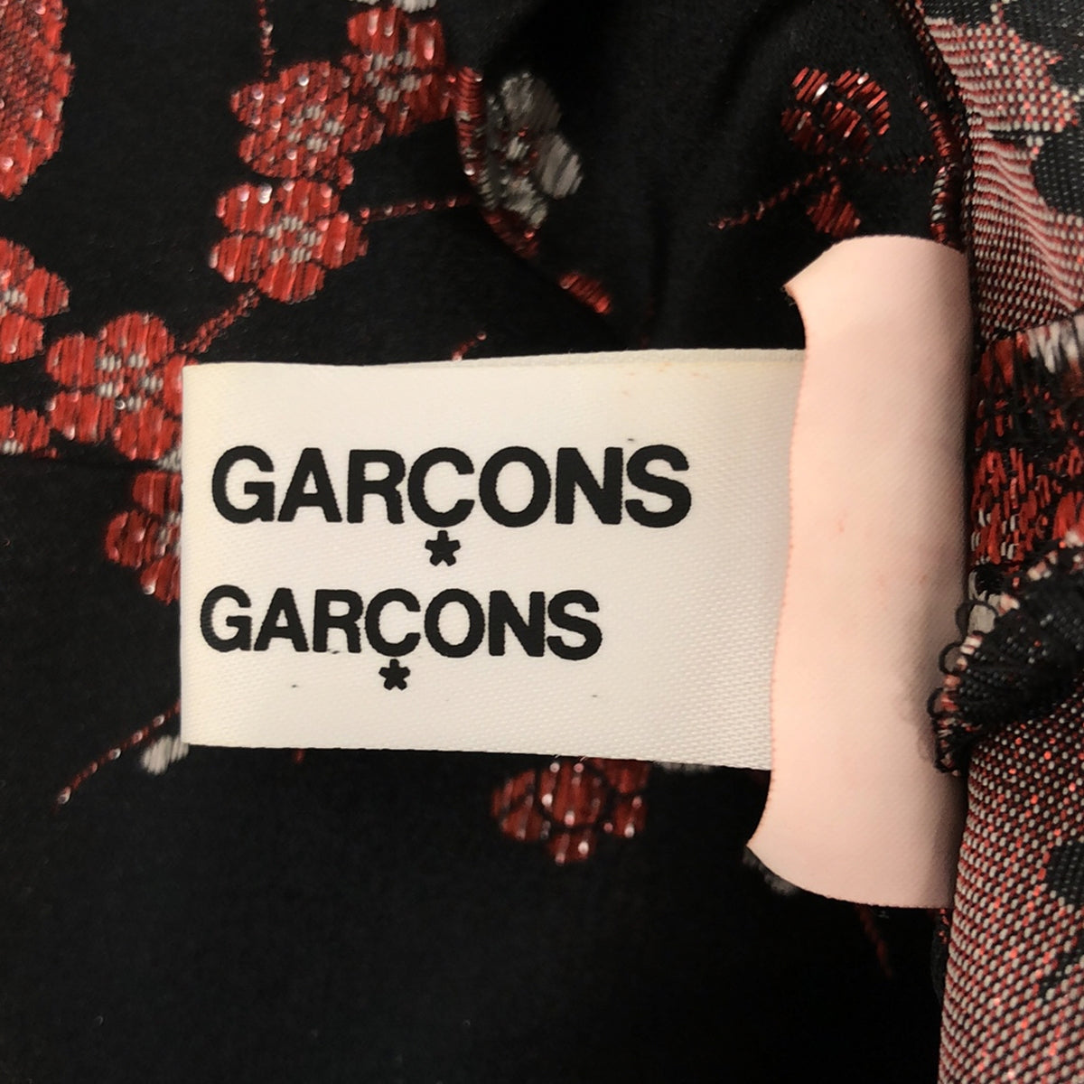 COMME des GARCONS COMME des GARCONS / コムコム | 2021SS | ポリエステル ジャガード ノーカラー サイドスリット チャイナジャケット | XS | レディース
