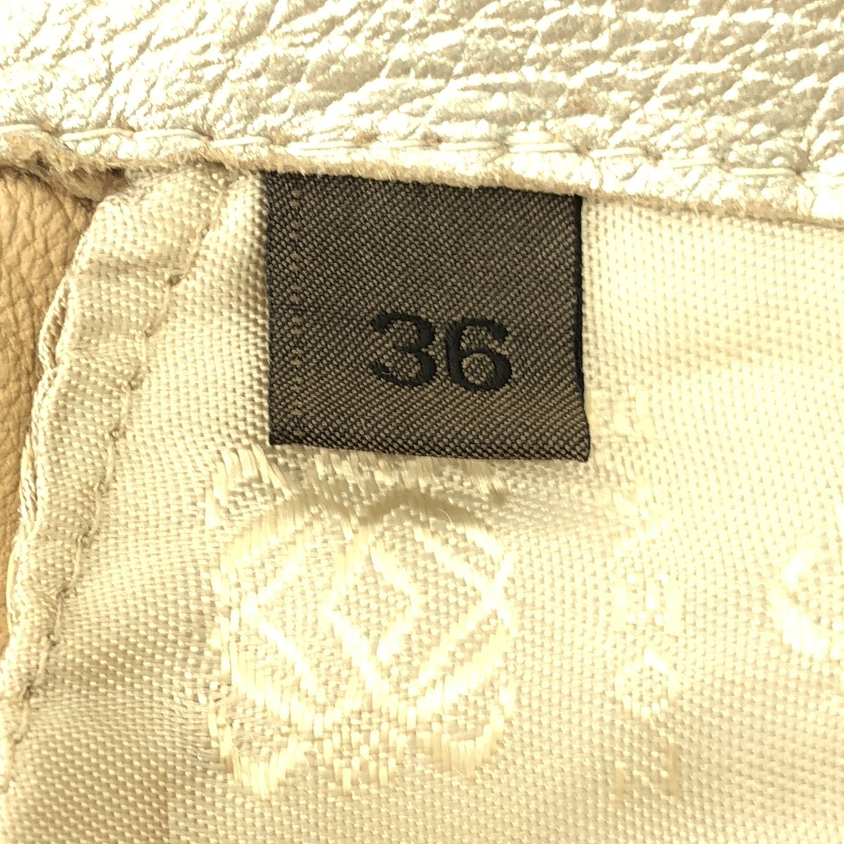 LOEWE / 로에베 | 탁 버튼 디테일 가죽 재킷 | 36 | 실버 | 여성