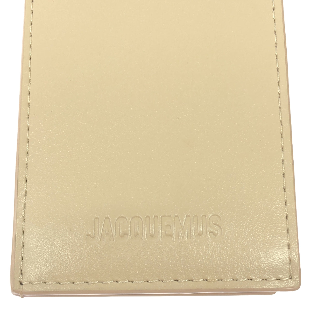 JACQUEMUS | Leather pass case/card case with strap |