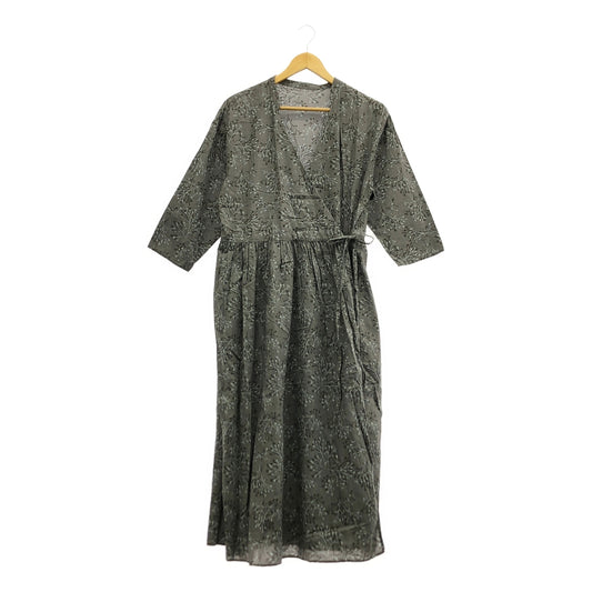 KURASHI&amp;Trips PUBLISHING / Nordic Living Tools Store | Patterned Cache-Coeur Dress | F | Gray | Women's