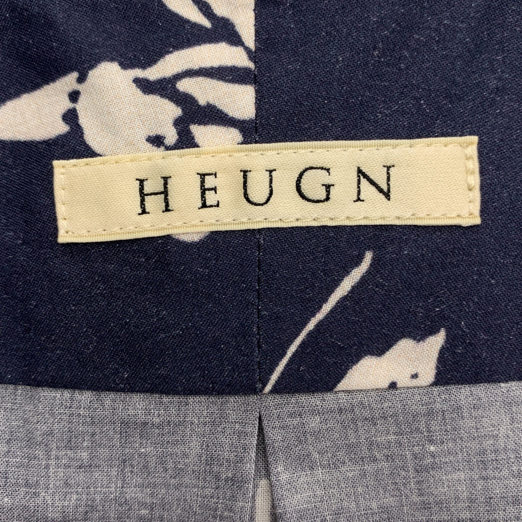 HEUGN / 유겐 | 총 무늬 오버 실루엣 슬릿 밴드 컬러 셔츠 | 4 | 남성