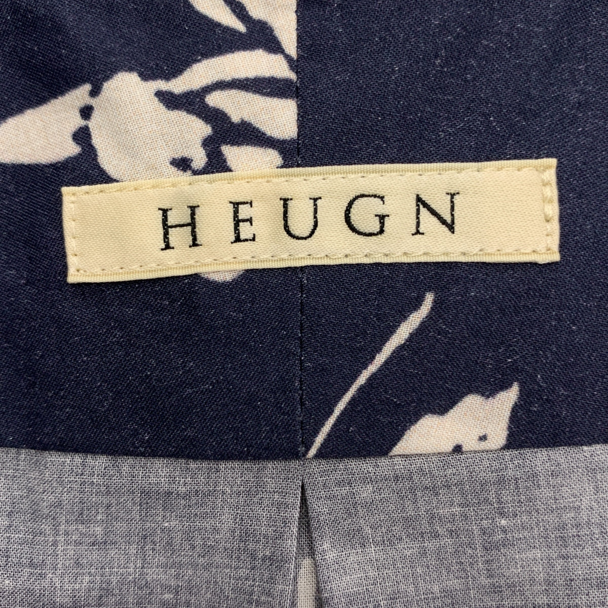HEUGN | 全身印花超大開衩立領襯衫 | 尺寸 4 | 男款