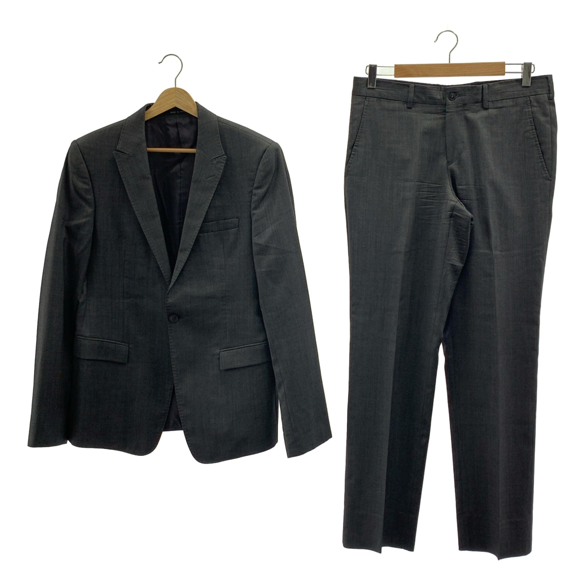 EMPORIO ARMANI / 엠포리오 아르마니 | 셋업 슈트 / DAVID LINE 울 실크 1B 테일러드 재킷 / 슬랙스 팬츠 | 48 | 맨즈