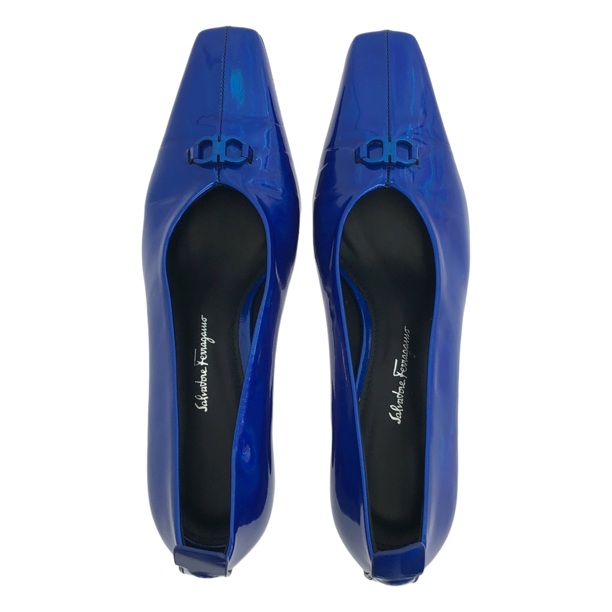 薩爾瓦托·菲拉格慕 |金屬方頭高跟鞋 | 5 1/2 |藍色 |女性的