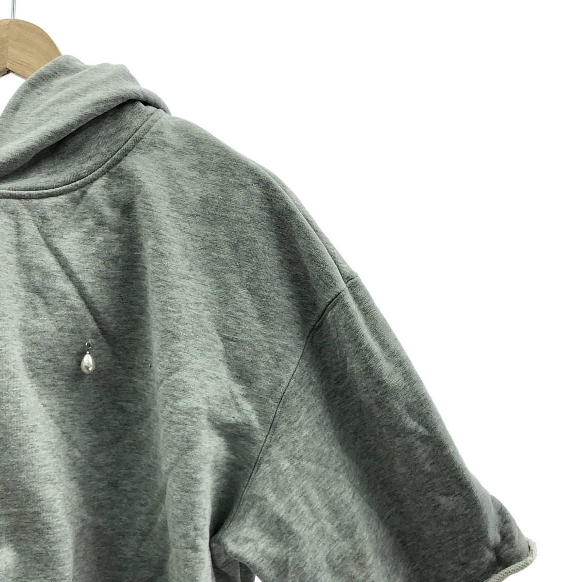 JOSE MOON / ジョゼムーン | SLIT SHORT HOODY スリット ショート フーディ パーカー | F | グレー | レディース