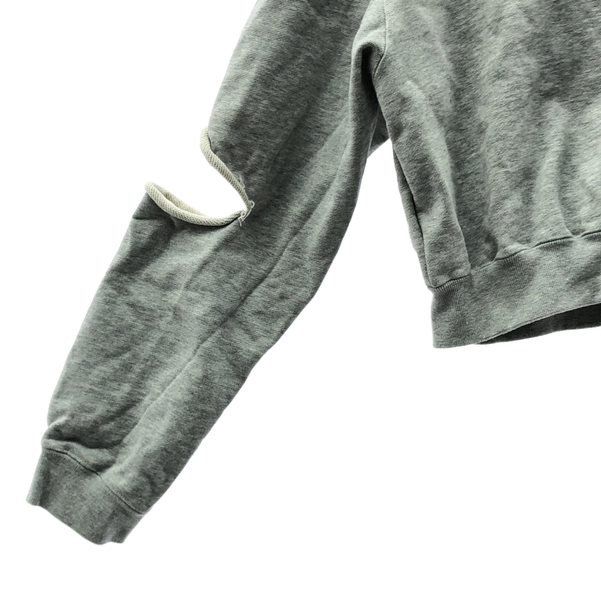 JOSE MOON | 開衩短版連帽衫 | F 碼 | 灰色 | 女款