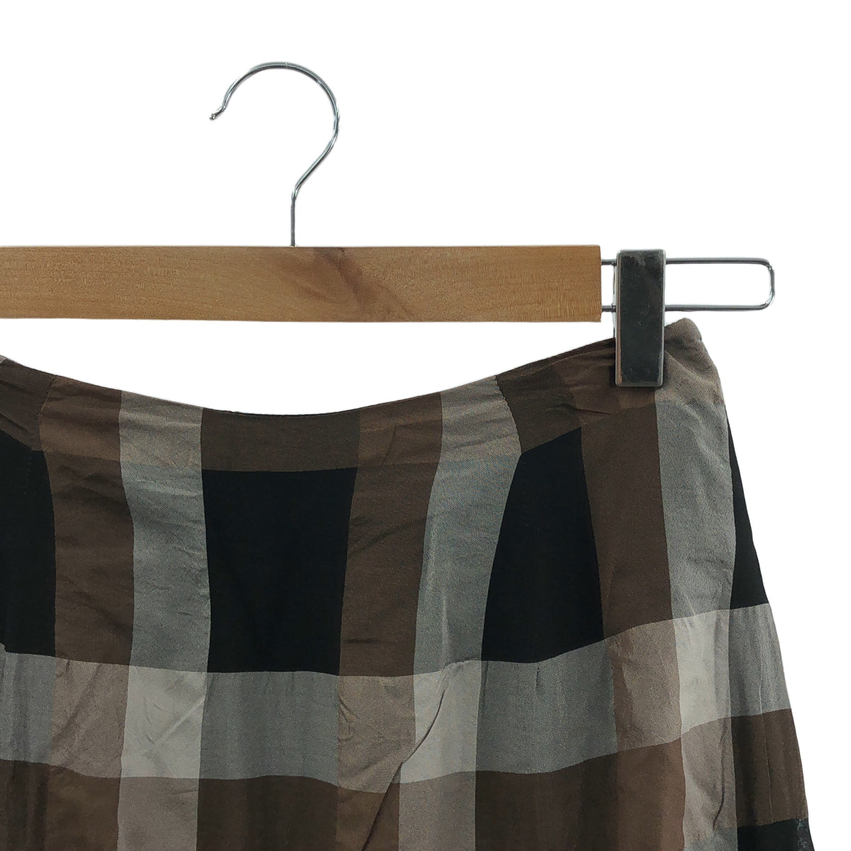 TODAYFUL / トゥデイフル | Chambray Check Skirt シャンブレー チェック スカート | 36 | ブラウン系 | レディース