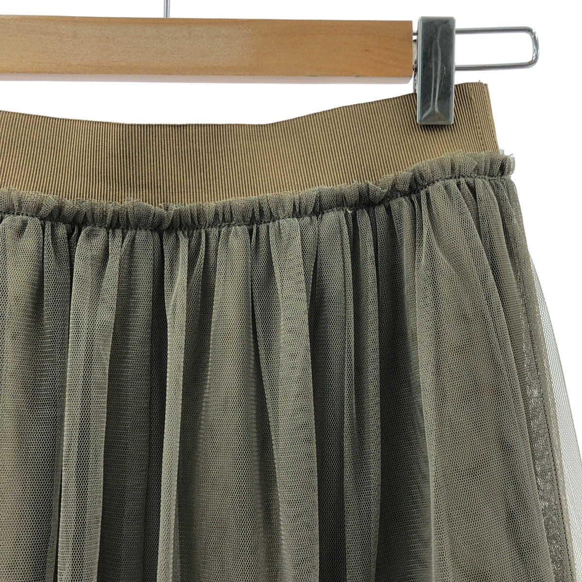 【美品】  Spick and Span / スピックアンドスパン | 2023AW | チュール ロングスカート | 36 | グレー | レディース