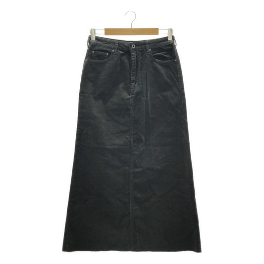 Spick and Span | 2022AW | Corduroy maxi skirt | 40 | Gray | Women's