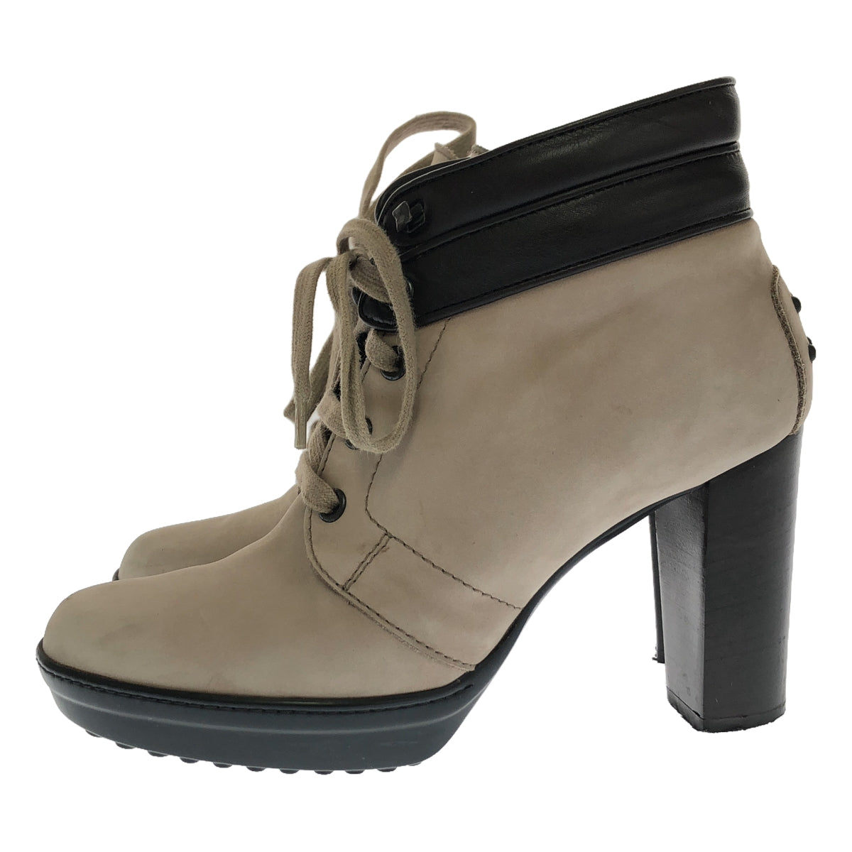 TOD'S | Lace-up short heel boots | 35 1/2 | Women's