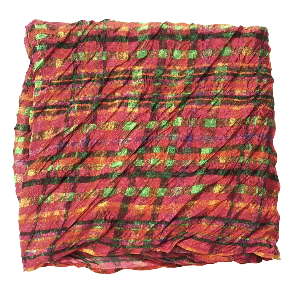 PLEATS PLEASE ISSEY MIYAKE / プリーツプリーズイッセイミヤケ | 総柄 ワッシャー 大判 ストール |