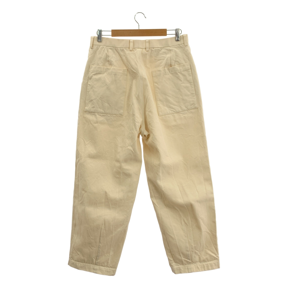 AFTER HOURS / 애프터 아워즈 | BAGGY PANTS 코튼 울 버기 팬츠 | 3 | 아이보리 | 남성