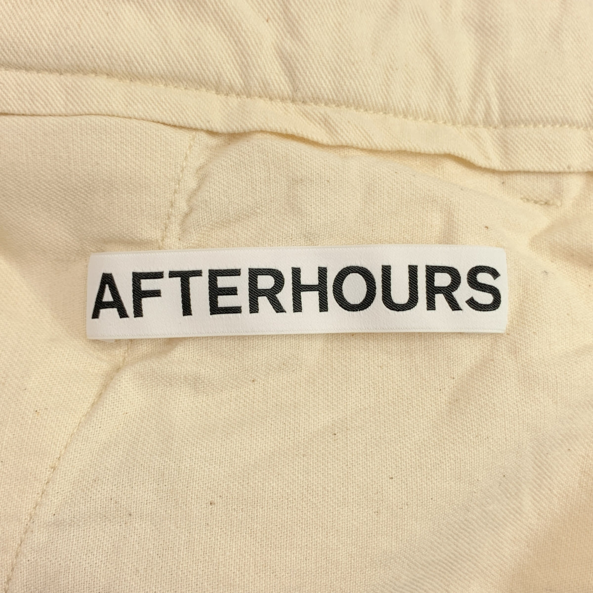 AFTER HOURS / 애프터 아워즈 | BAGGY PANTS 코튼 울 버기 팬츠 | 3 | 아이보리 | 남성